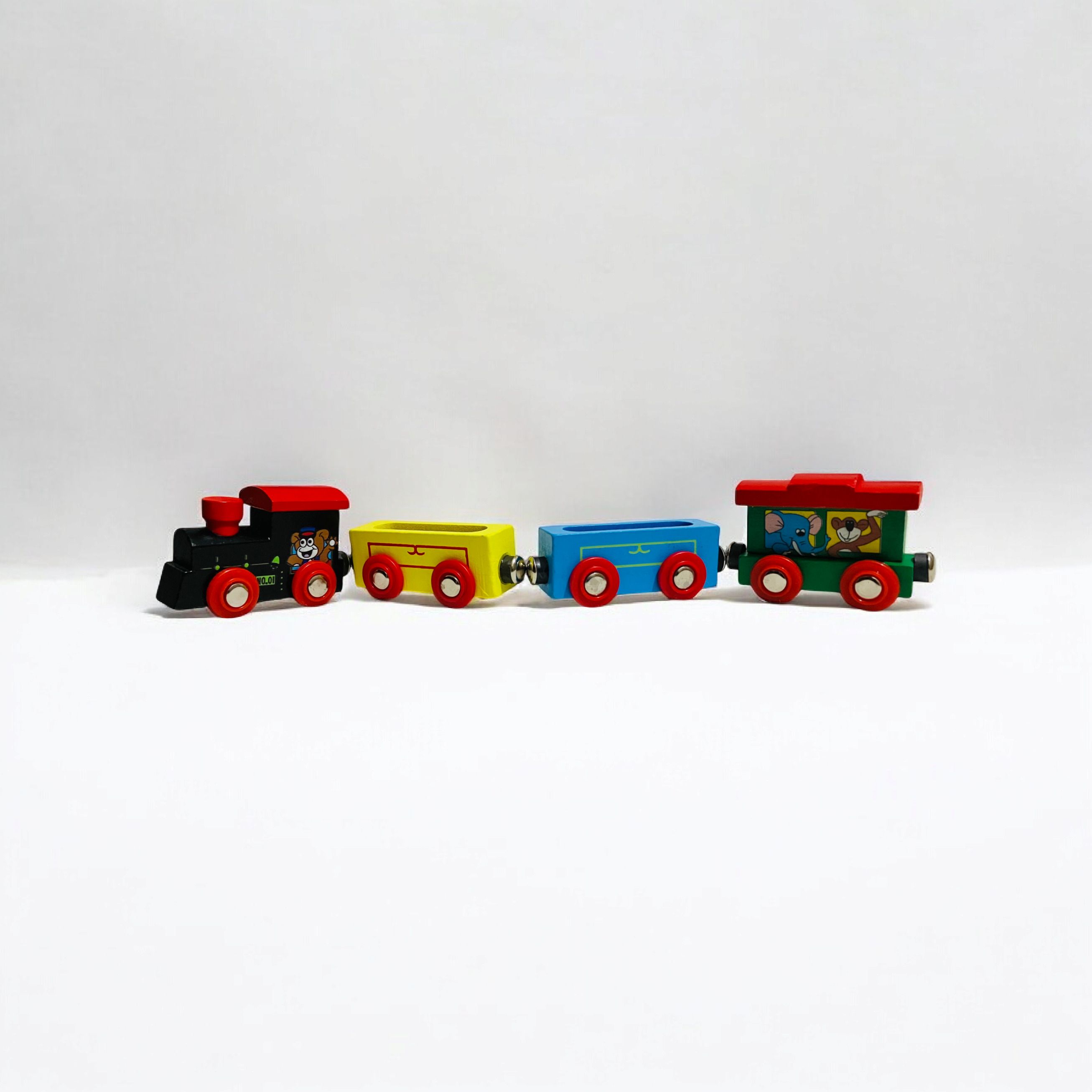 marvelstore Wooden Magnetic Train Toy for Kids | Educational Learning Toy | 3+ Years-picture-45