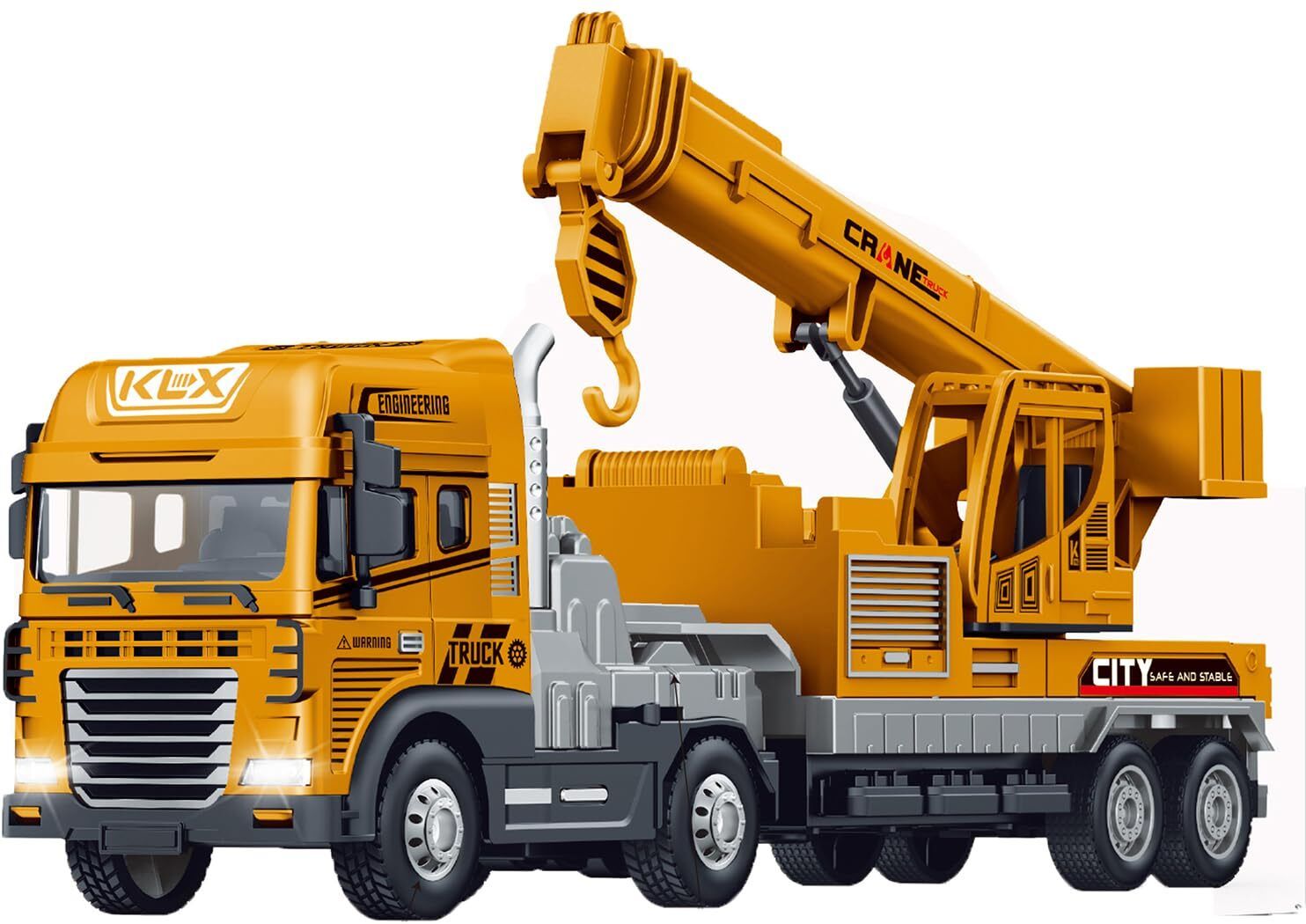 fraimingo Kids crane truck toy with realistic construction styling and movable crane-picture-39