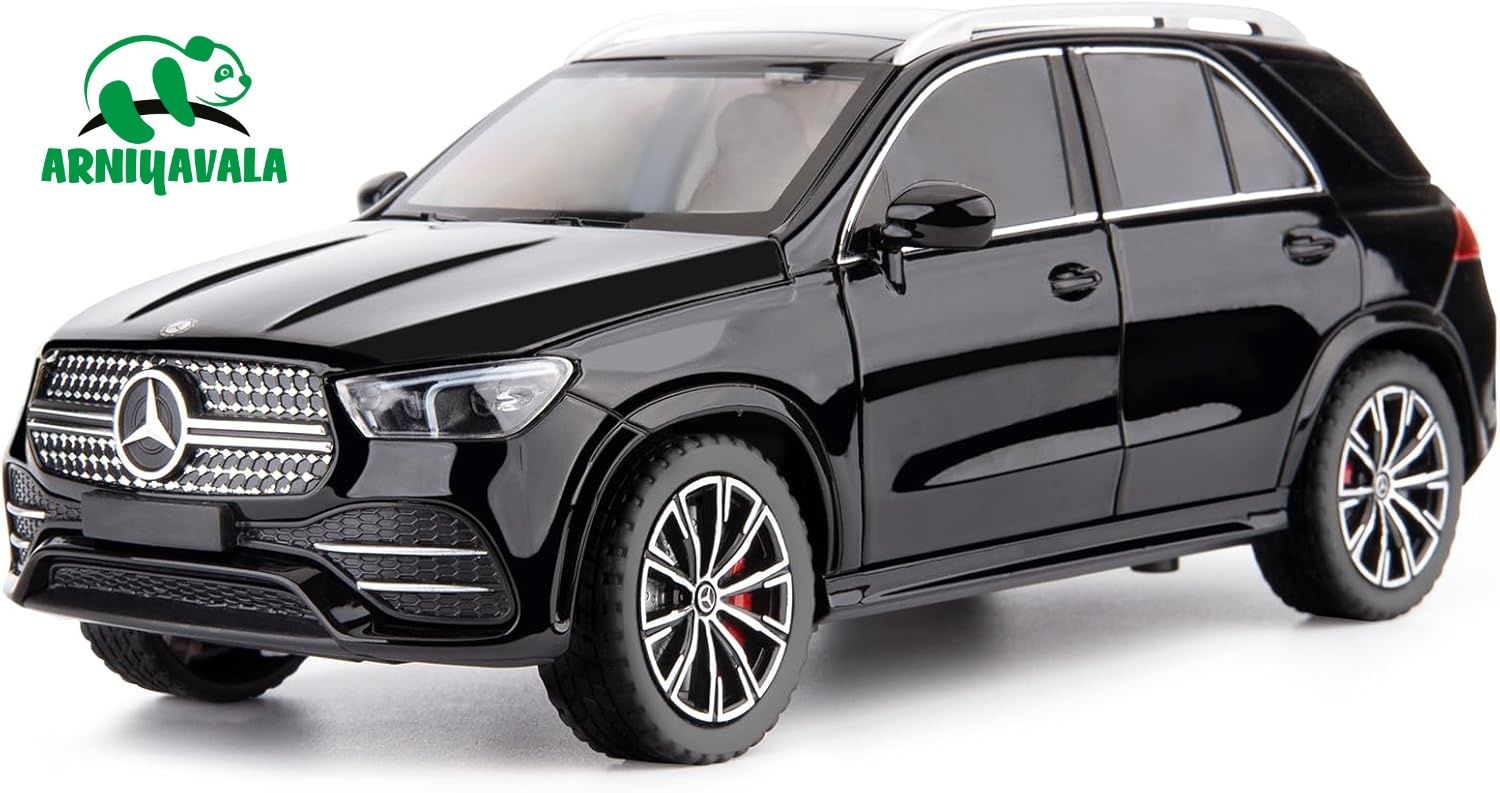 arniyavala 1/24 Die-cast Benz GLE 350 Toy Car with Sound and Light Pull Back Car for Kids-picture-8