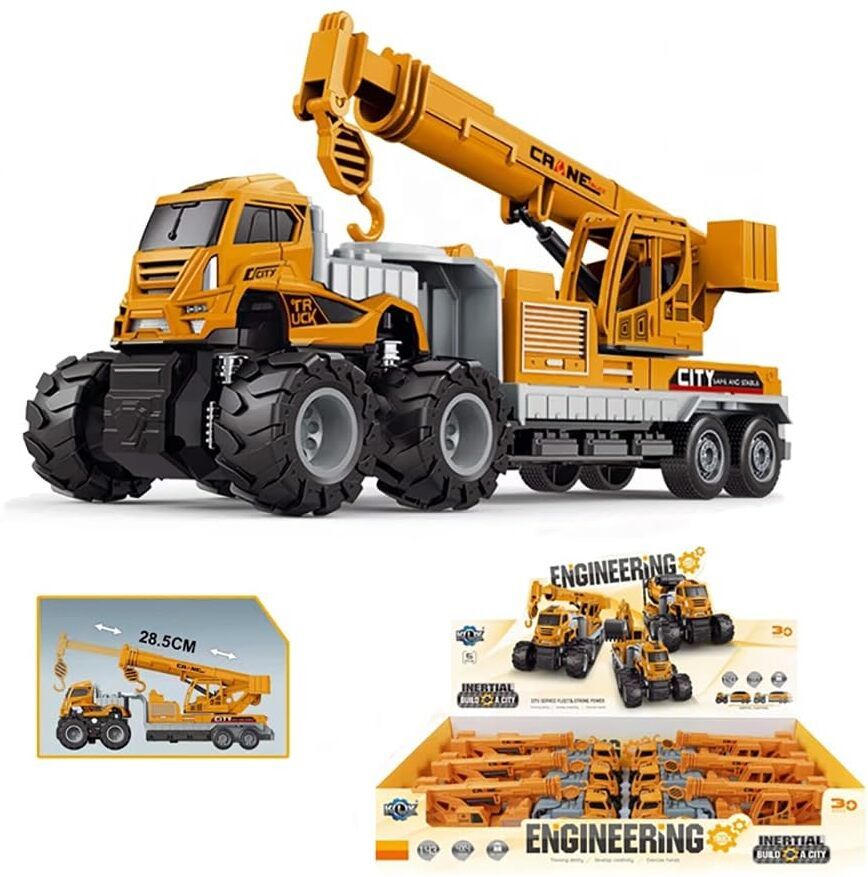 ragiluxe Heavy Duty Construction Crane Truck Toy with Movable Arm & Hook-picture-37