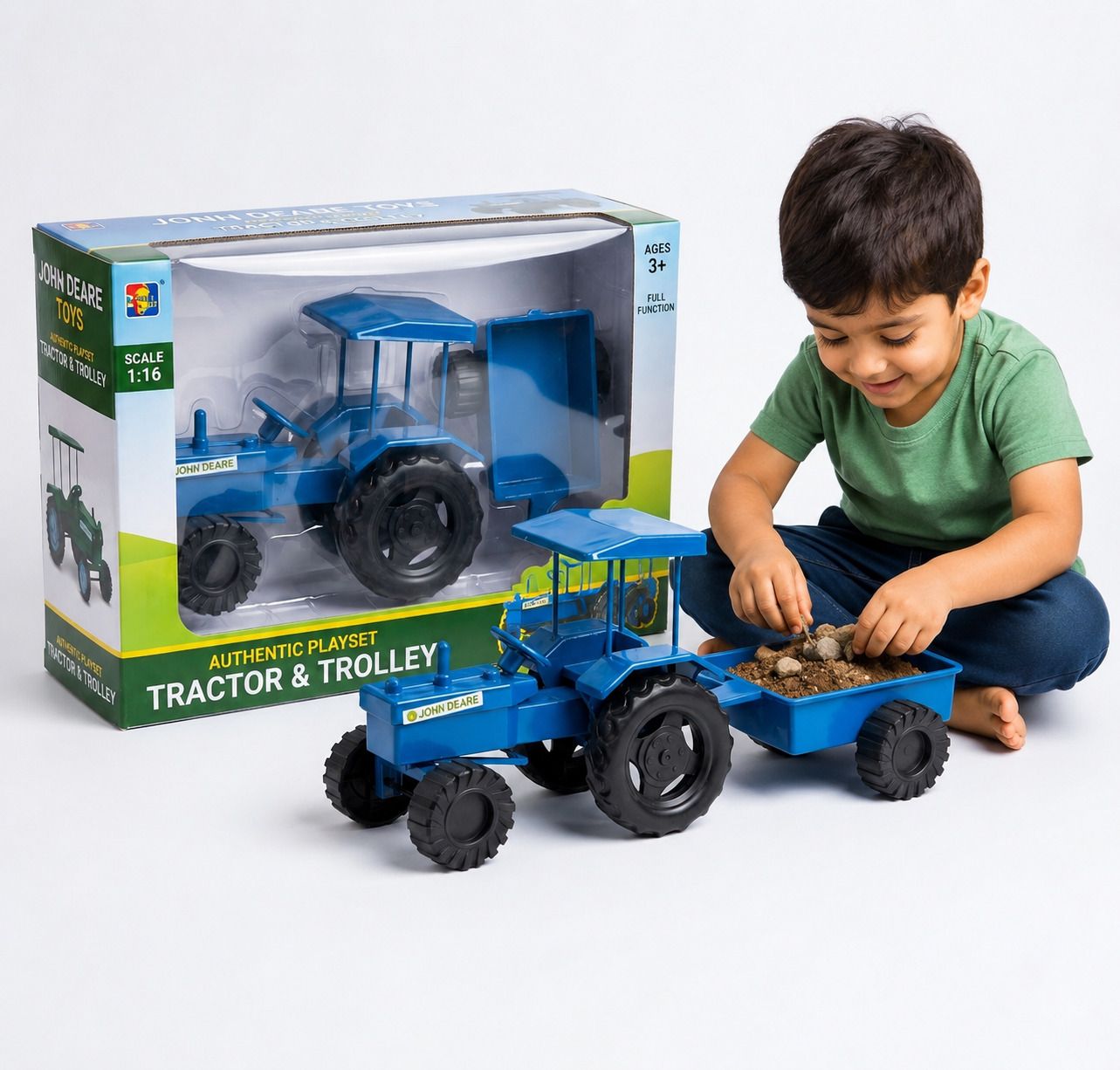 Tractor Trolley Toy for Kids | Farm Vehicle Toy | Multicolor-image-37