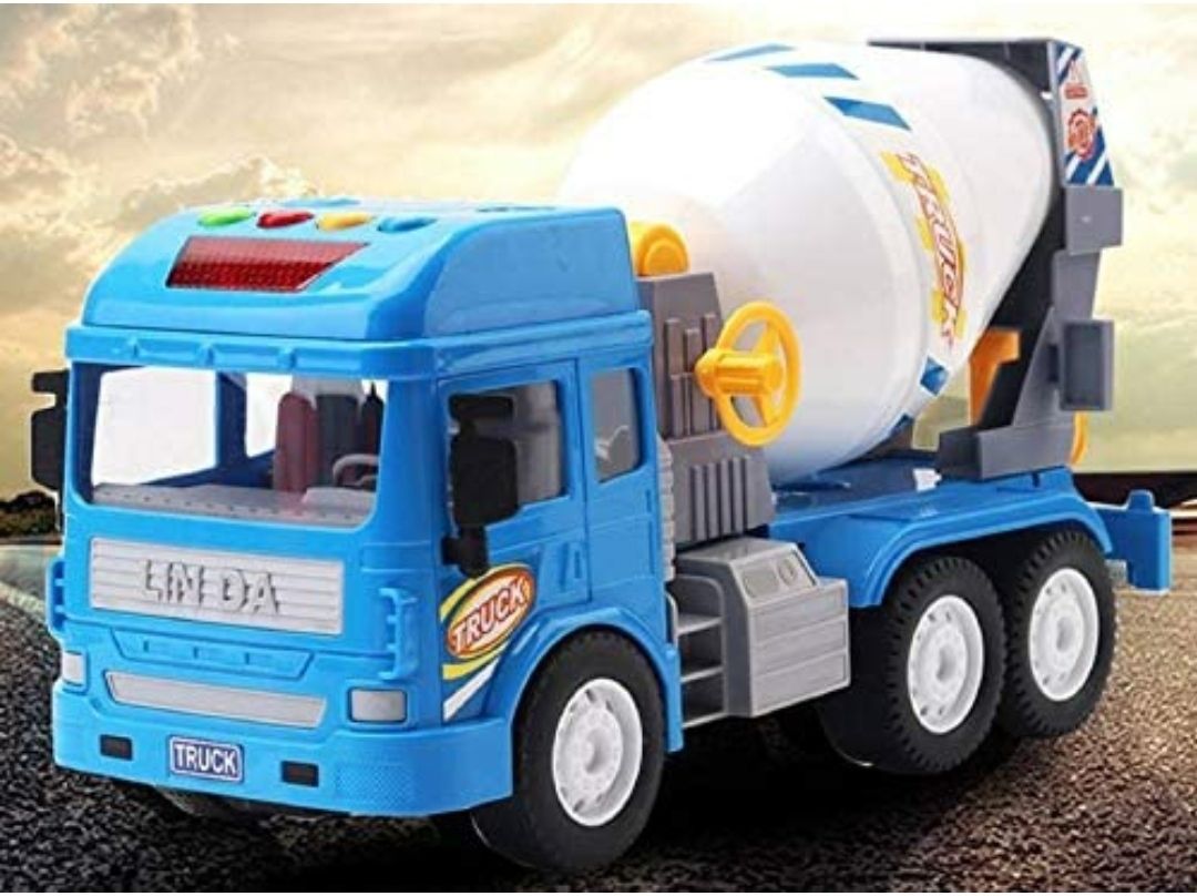 Friction Power Version Cement Mixer Truck With Light & Sound RP317-image-45