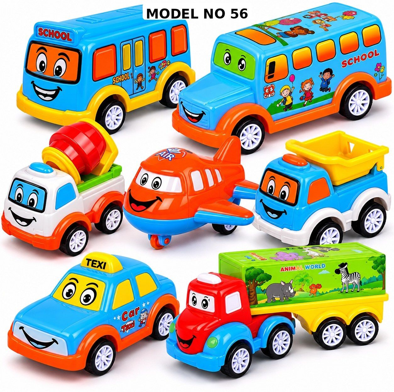 kavana Unbreakable Pull Back Vehicles| Push and Go Crawling Toy for Kids B10-picture-28