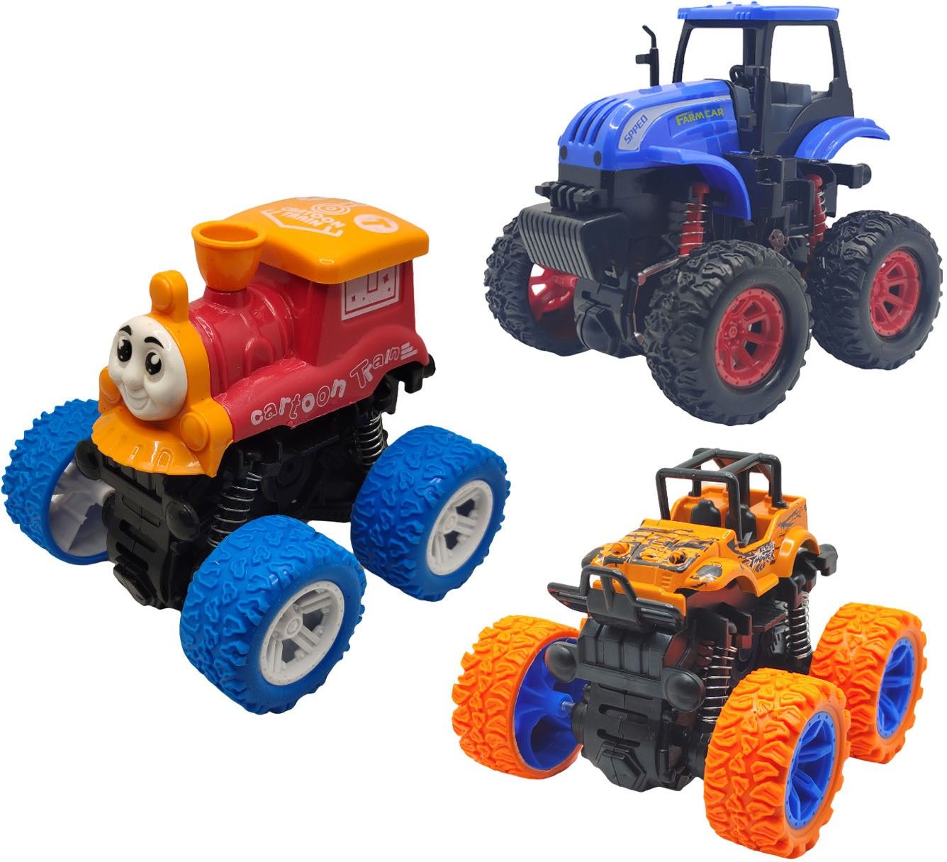 vaniha Unbreakable Four-Wheel Drive Friction Powered Diecast Toy Set-I9-picture-35