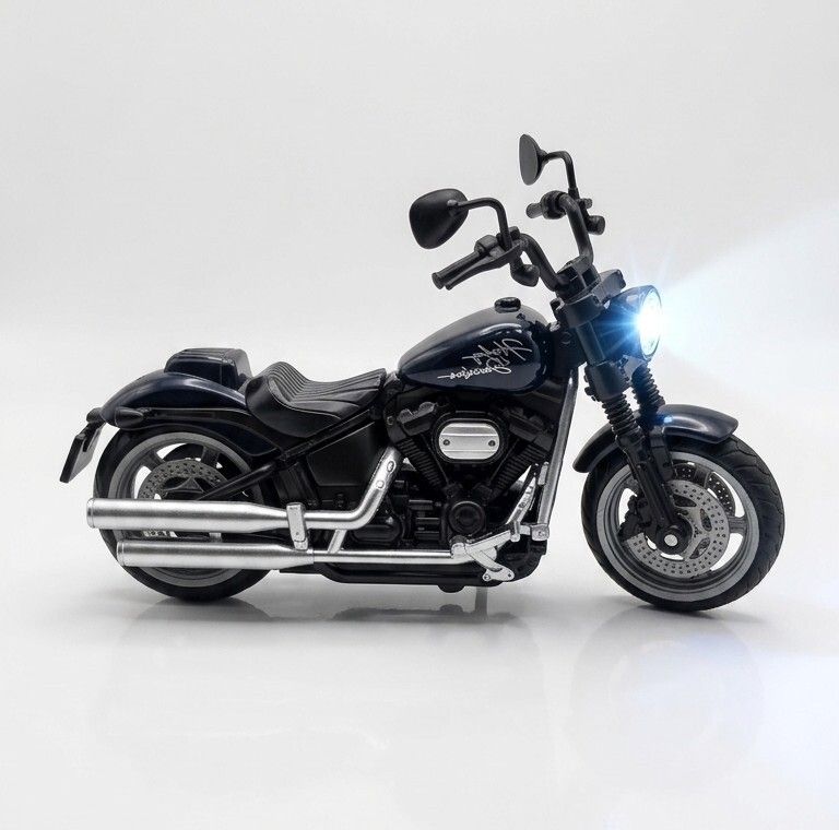 HARLEY DAVIDSON ROYAL BIKE MODEL TOY WITH PULLBACK FUNCTION, LIGHT & SOUND-image-17