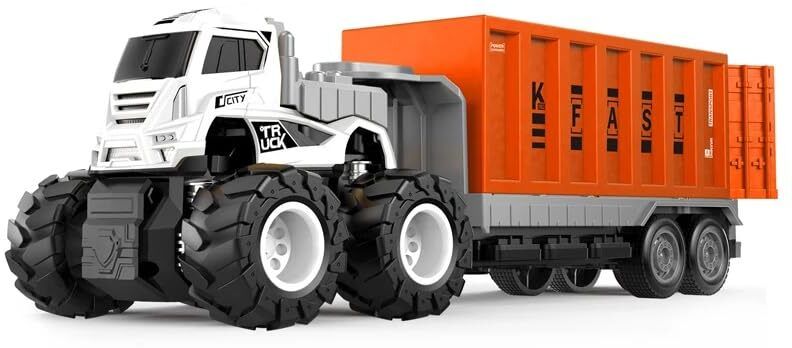 Off Road transport truck designed with rugged tires and realistic container-image-15