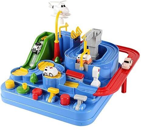Car Adventure Toys Interactive Playset Parking for Vehicle Birthday Baby 2 Cars-image-22