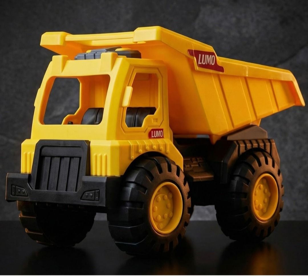 balaji toyes Dump Truck Toy, Yellow, Plastic Construction Vehicle for Kids-picture-15