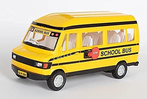 toyterra School Bus Pull Back Toy with Openable Tailgate, 3Y+ 🚌✅-picture-29