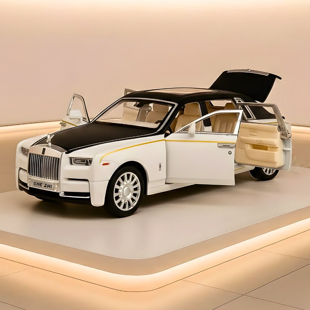 Rolls Royce 1:32 Die-Cast Pull Back Light & Sound Car Toy For Kids-image-18