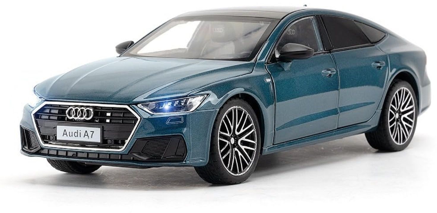 Audi A7 1:24 car Metal Die Cast Car Open Door, Light Sound For Kids-image-49