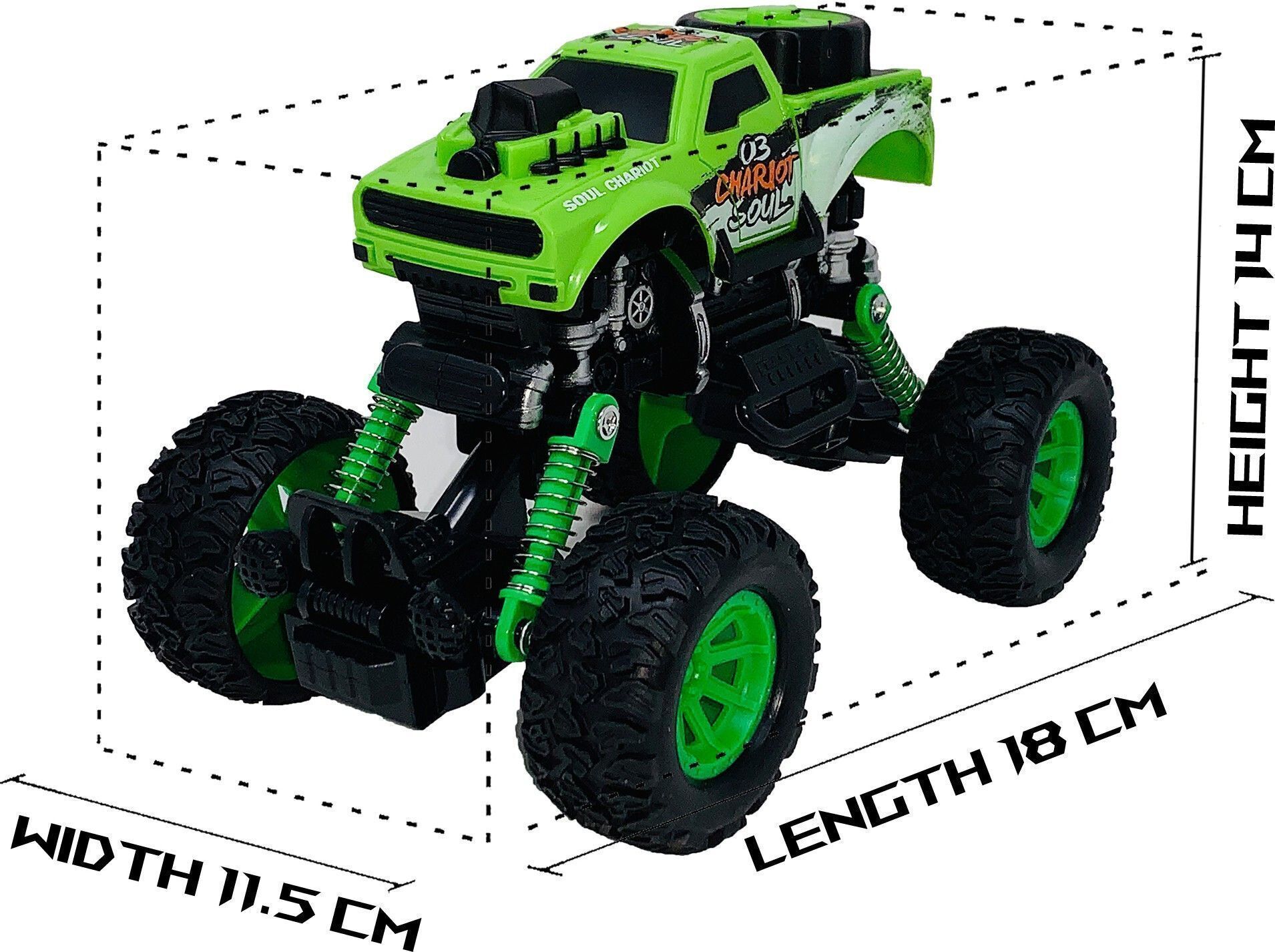 techzage Pull Tech-green&black - griffite off road friction toy br-picture-36