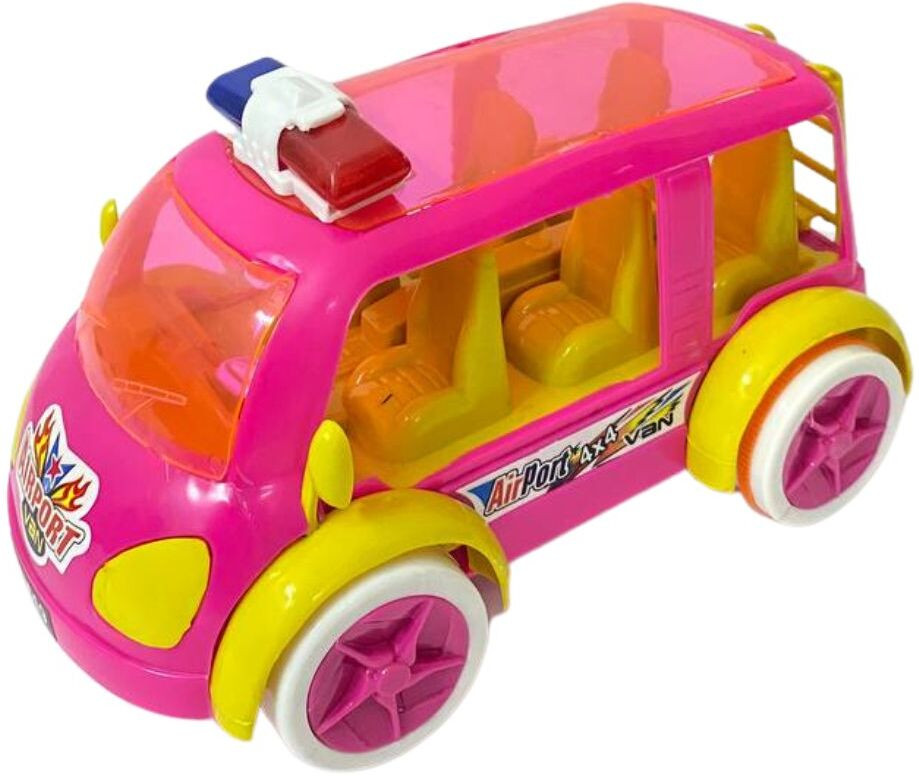 prapti mart Big Size Toy Emergency Response Airport Van for Kids | Push & Go Friction Toys image 1