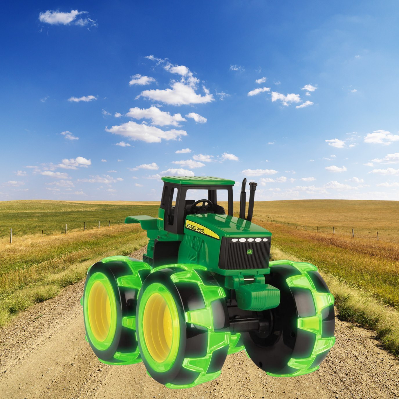 glenston Monster Tractor Toy With Flashing LED Wheels Lightning & Musical Tractor image 1