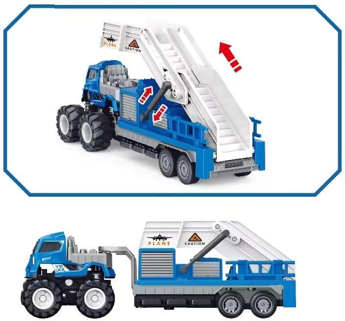 ragiluxe Airport Ladder Transport Truck Toy Big Wheel Friction Powered Toy-picture-15