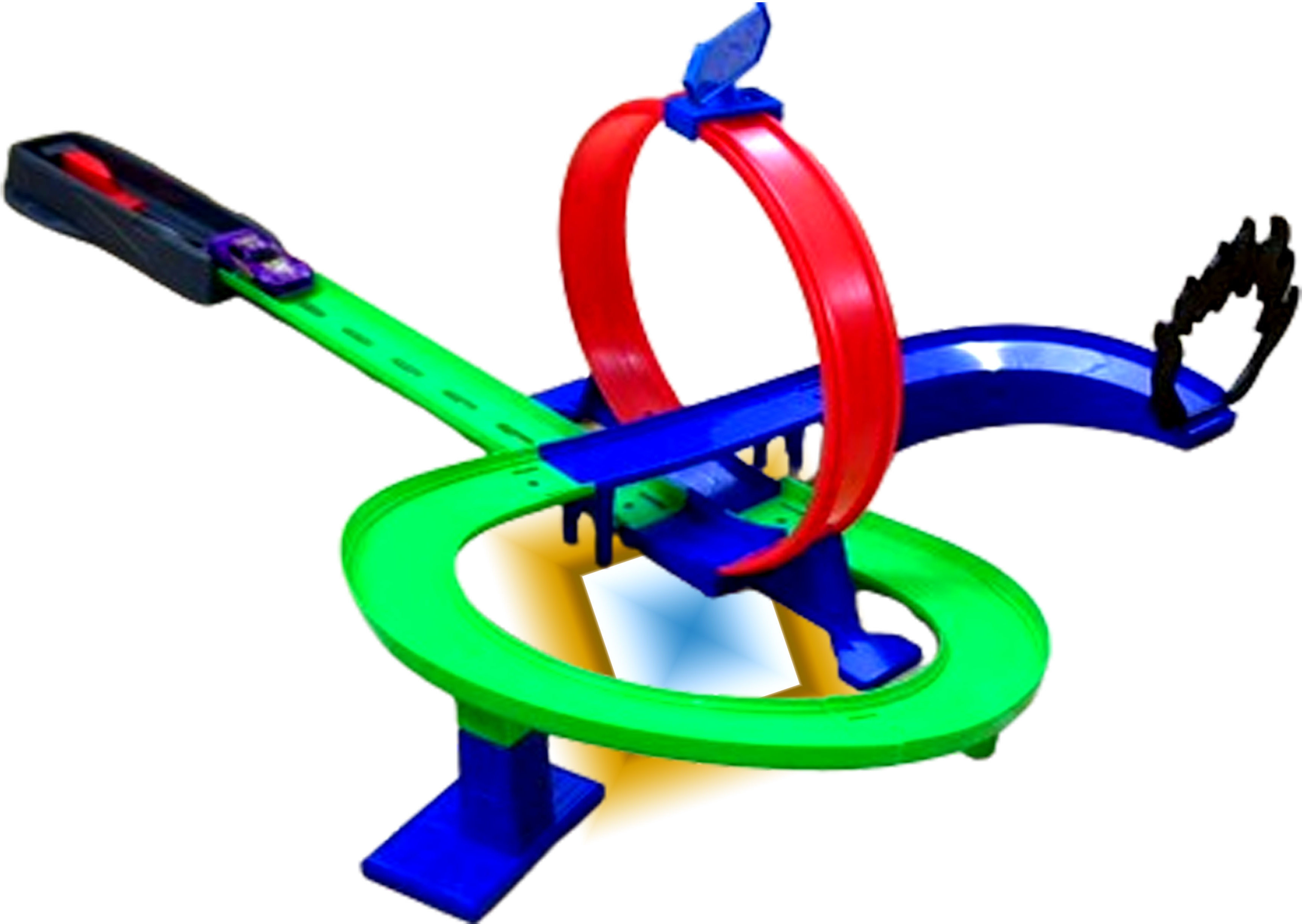 rd unitell enterprise Track Racing Launcher-High-Speed Car Track Set Powerful Launcher and Looping image 1