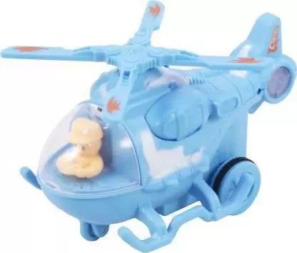 sr toys Friction Powered Helicopter For Kids( Multi color) (Blue)-picture-45