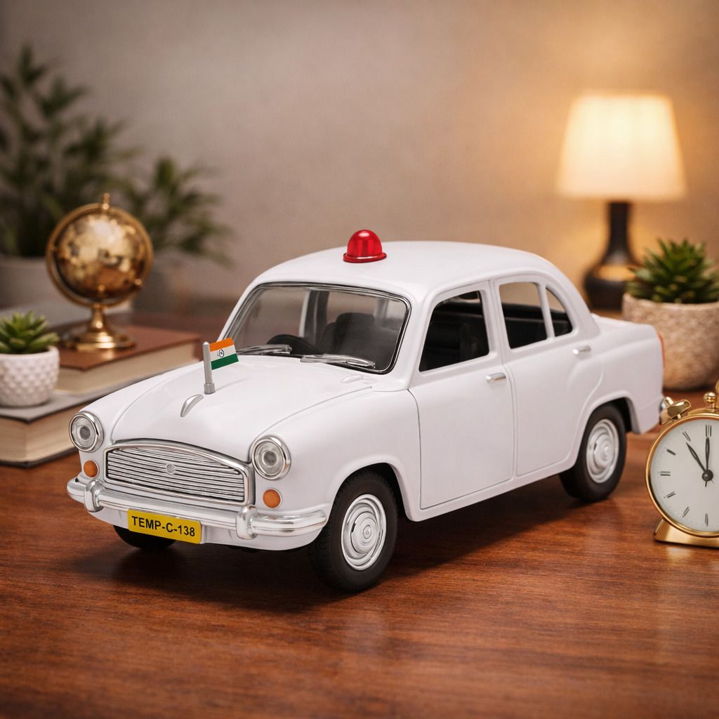 Ambassador Car Toy For Kids - Pull Back Action & Openable Door-image-13