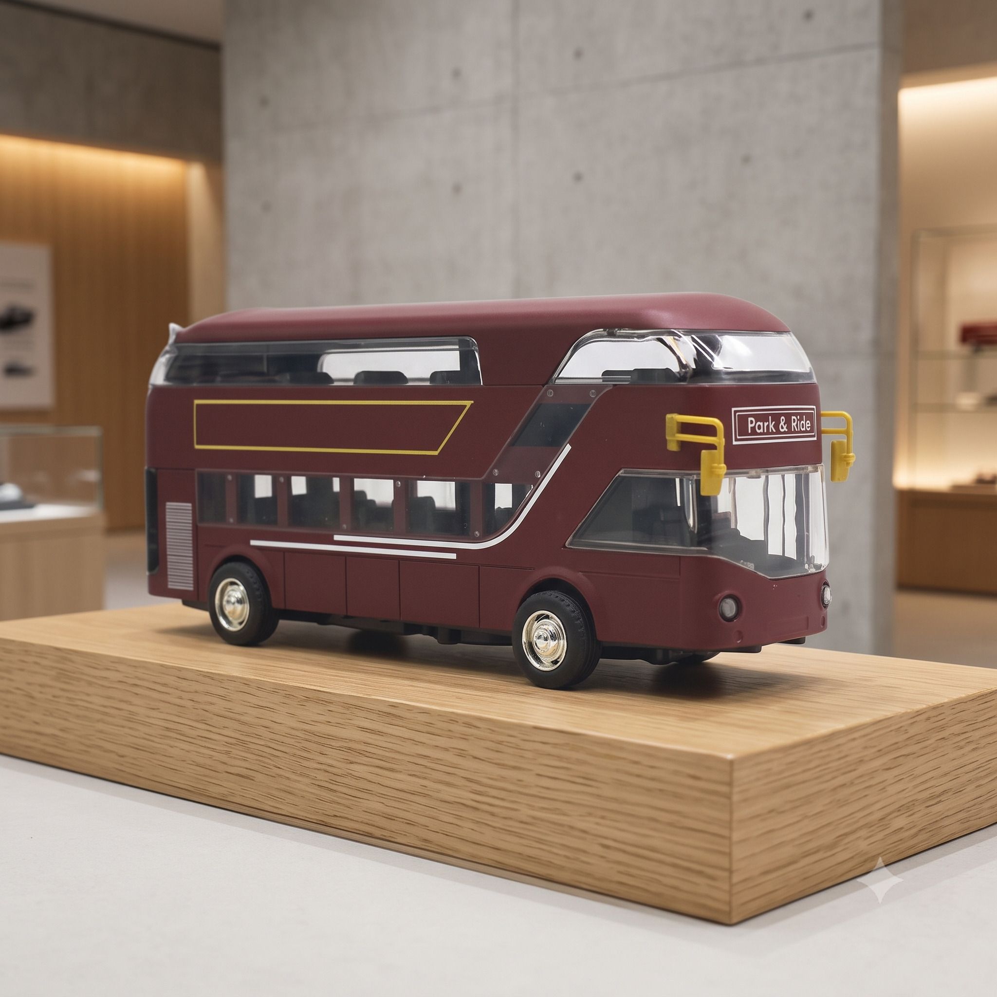 Double Decker Toy Bus For Kids Bus Light Sound Pullback | N2D3-image-4