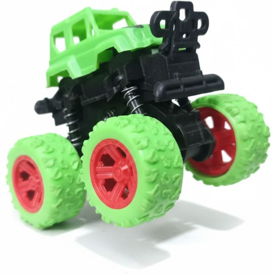 Monster Stunt Friction Car Toy with Big Wheels for Kids, Off Road Vehicle-image-17