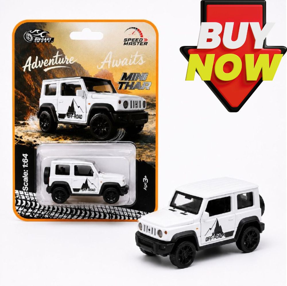 Mini Thar Die Cast Car Toy Metal SUV Model for Boys-image-5