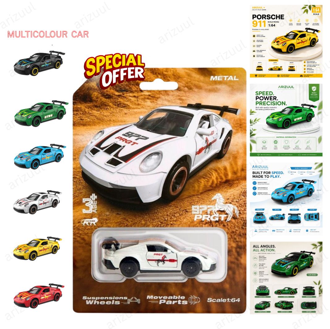 arizuul Porsche 911 GT3 Luxury Alloy Racing Model Car-picture-24