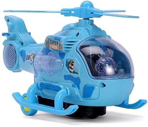 Musical Helicopter Sound Toy for Kids with Colorful Lights