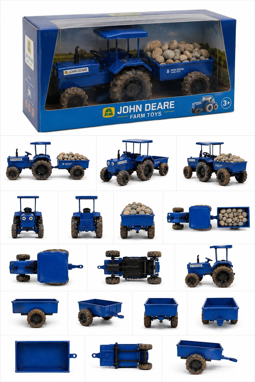 Kids Plastic Tractor Trolley Toy | Farm Vehicle Toy for Boys & Girls-image-23