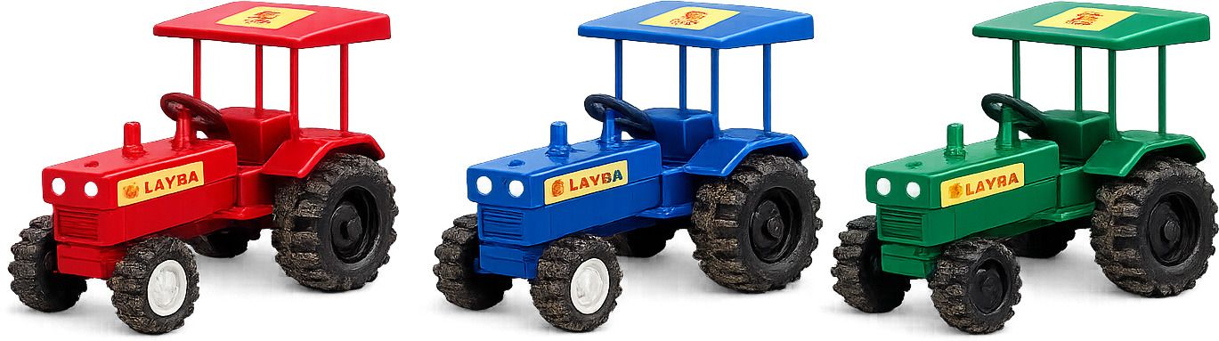craftedroots Big Size Plastic Tractor Trolley Toy - Unbreakable Push & Go Farm Vehicle-picture-43