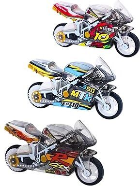 maitrag 2 PCS Metal Racing Bike Toy with Spark Light & Sound Die-Cast Model-picture-12
