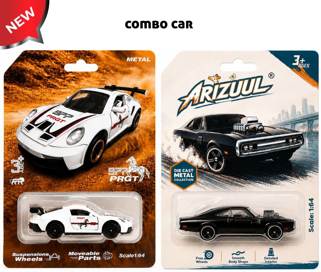 arizuul 1:64 Fast & Furious Porsche GT3 RS Premium Alloy Car Pair-picture-2