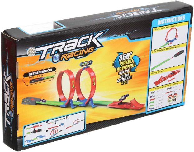 Loop Stunt Track with Powerd(IND*9603) Car Racing Track Toy Set-image-6