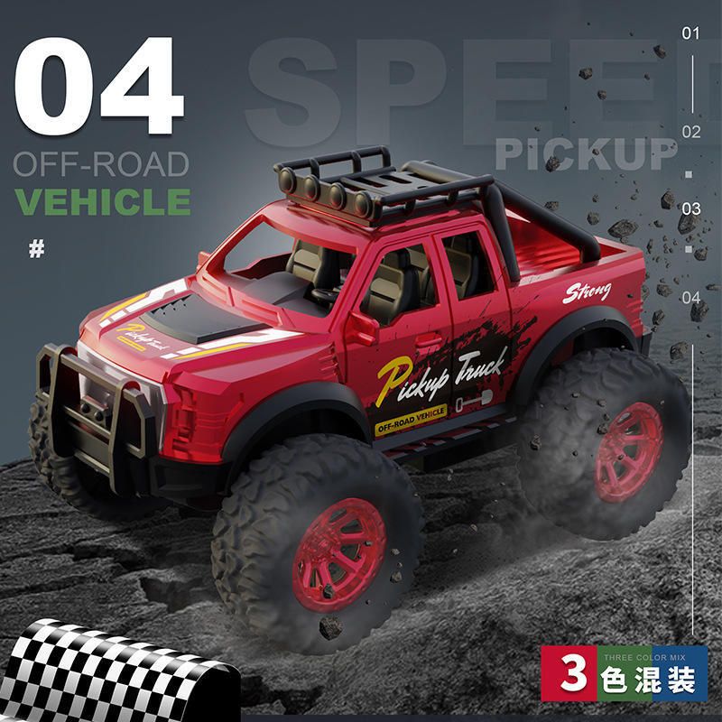 maadi 4WD Friction Powered Monster Truck Toy for Kids | Push & Go Off-Road-picture-13