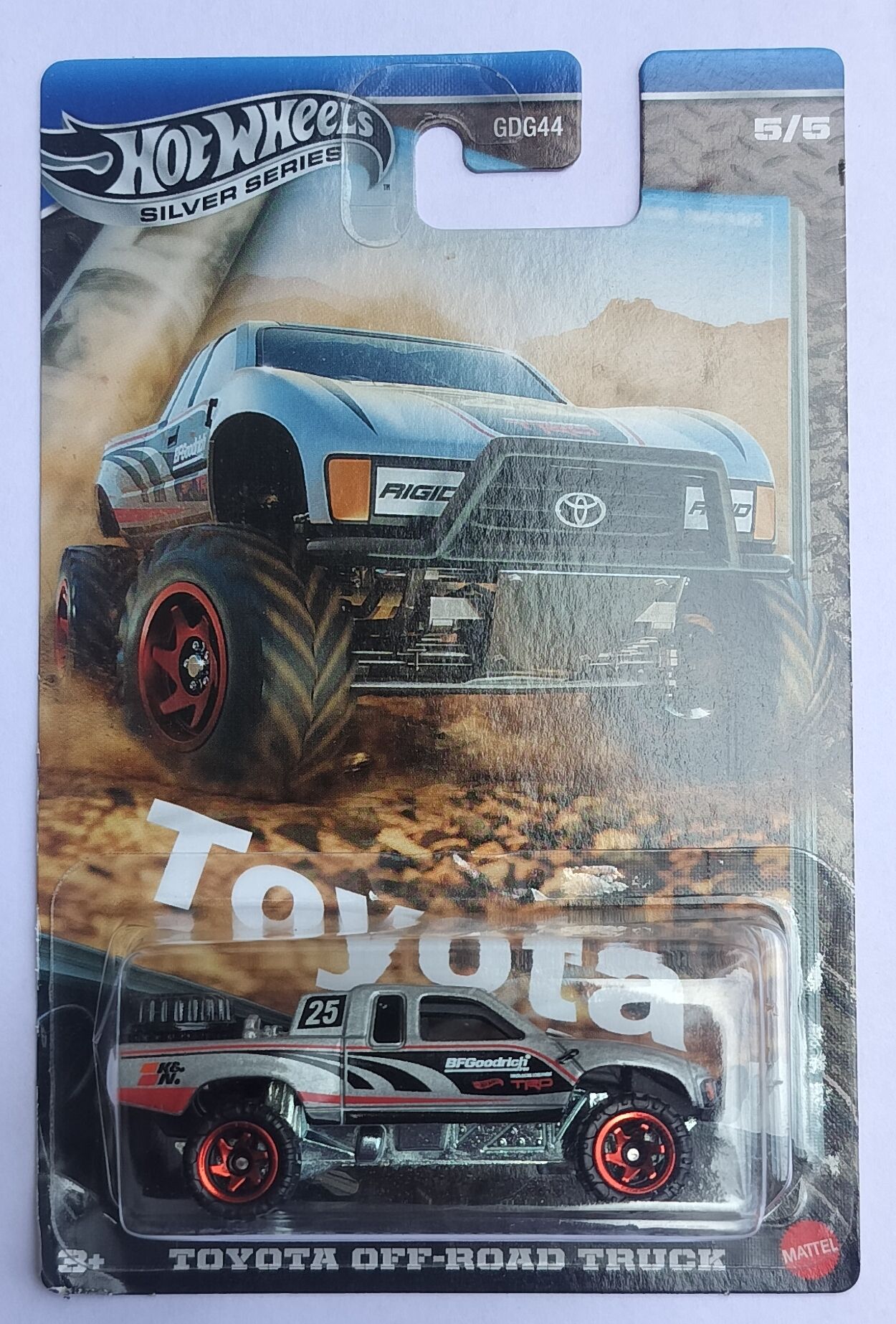 hot wheels SILVER SERIES 4/5 TOYOTAA OFF-ROAD TOY TRUCK-picture-17