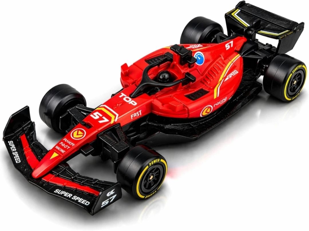 Formula 1 Die Cast Racing Car Metal Toy-Pull Back Action (Red, Pack of 1)-image-26