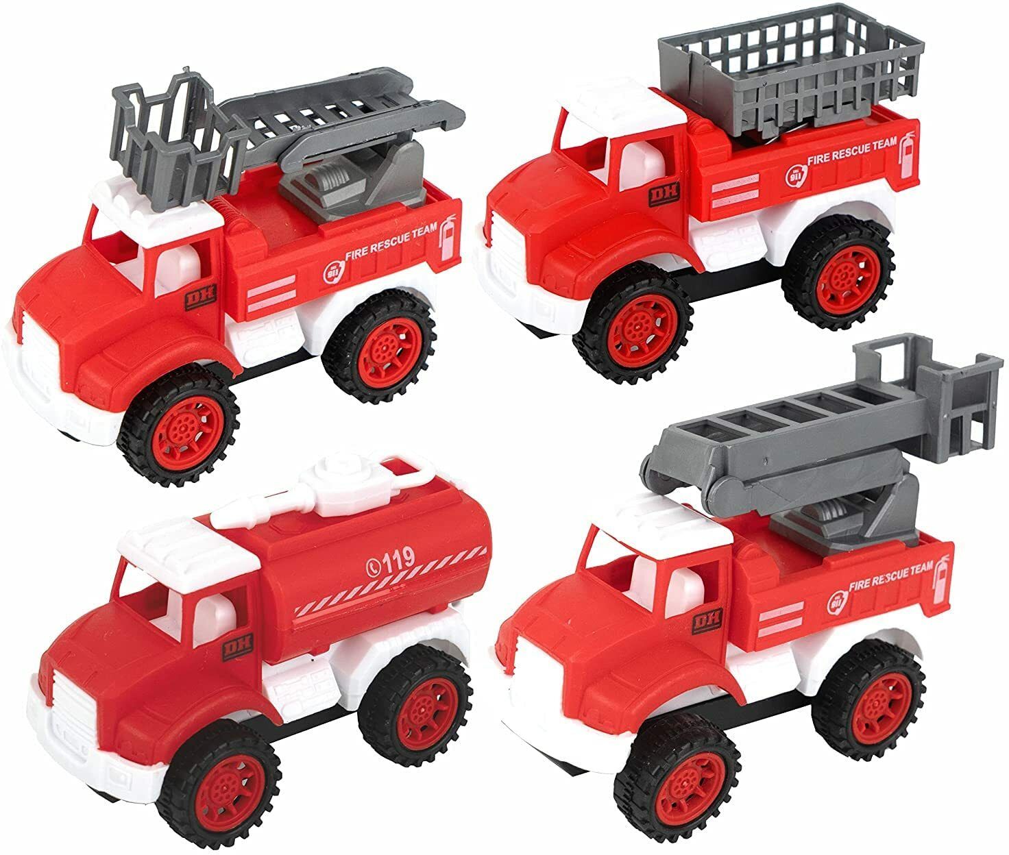 Fire Rescue Engine Truck, Water Tanker, Rescue Truck, Slider Truck Toys-image-30