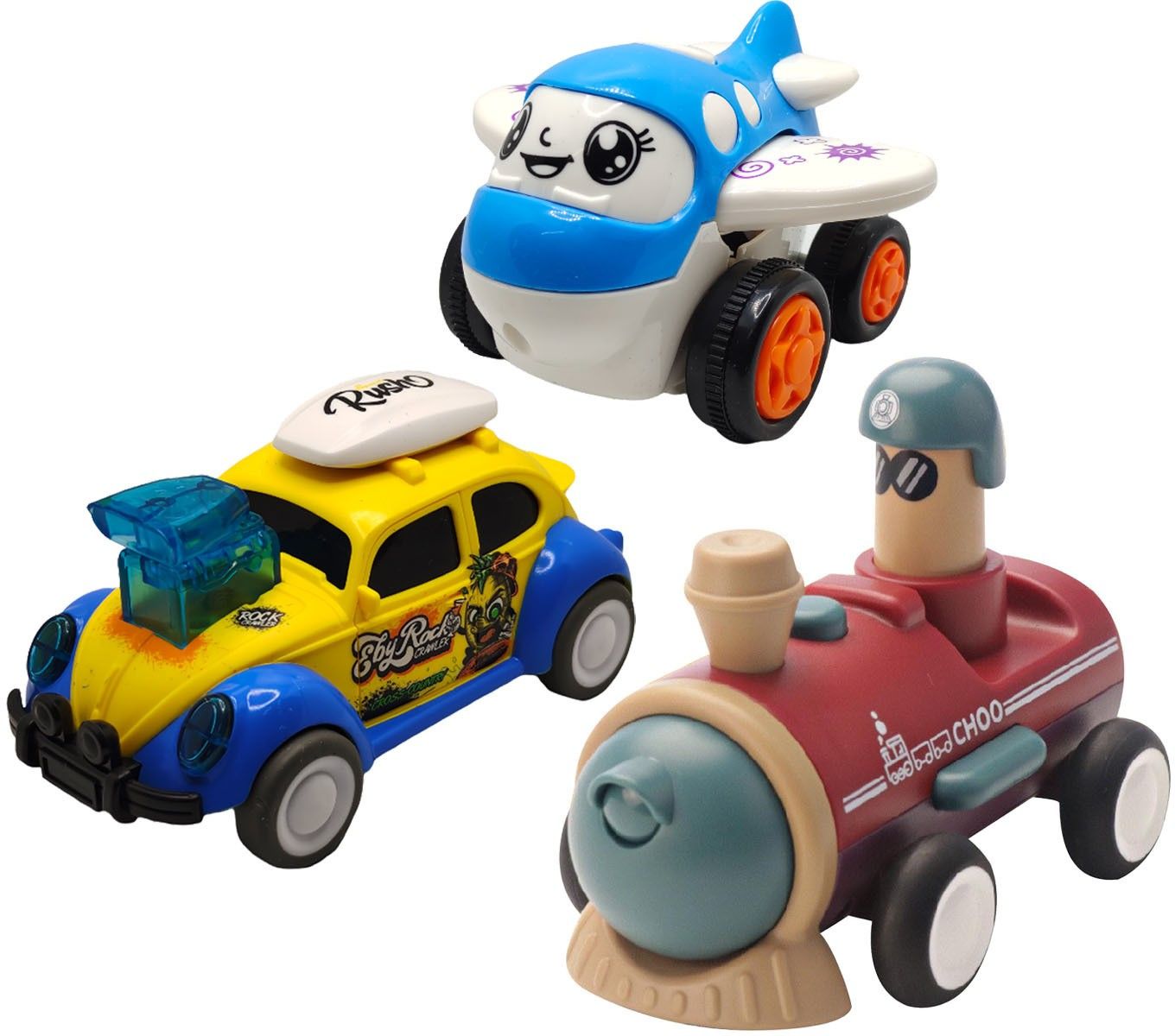vaniha Unbreakable Four-Wheel Drive Friction Powered Diecast Toy Set-D152-picture-40