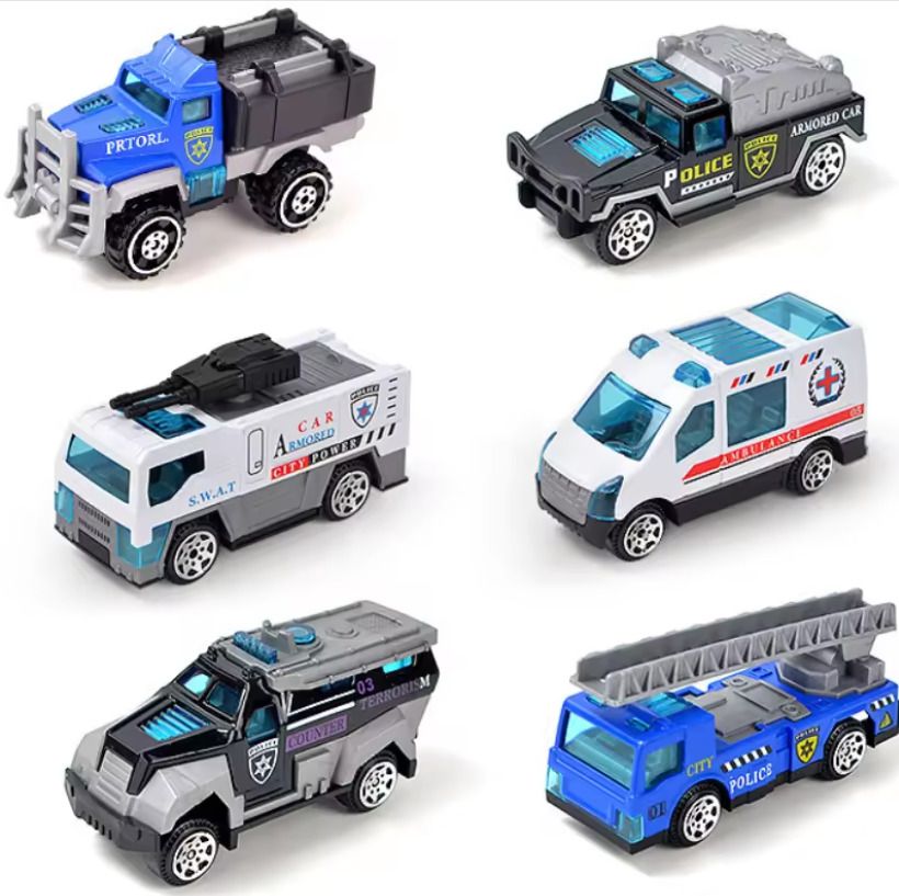 Die-Cast Metal City Defenders Emergency Rescue Vehicle Toy Set for Kids-image-24