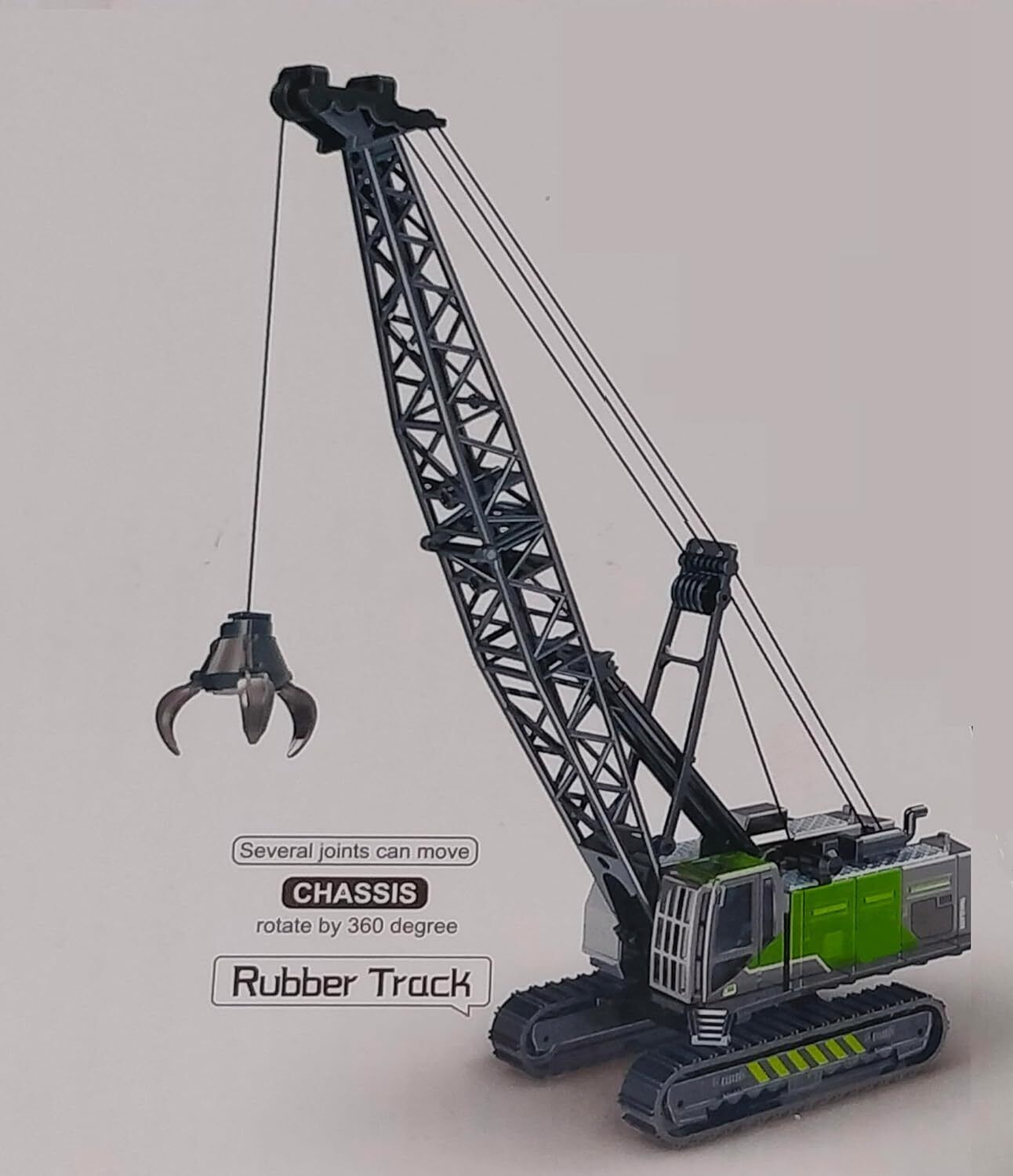 ragiluxe Kids Engineering Crane Truck Toy with Long Arm and Grabber Hook-picture-22