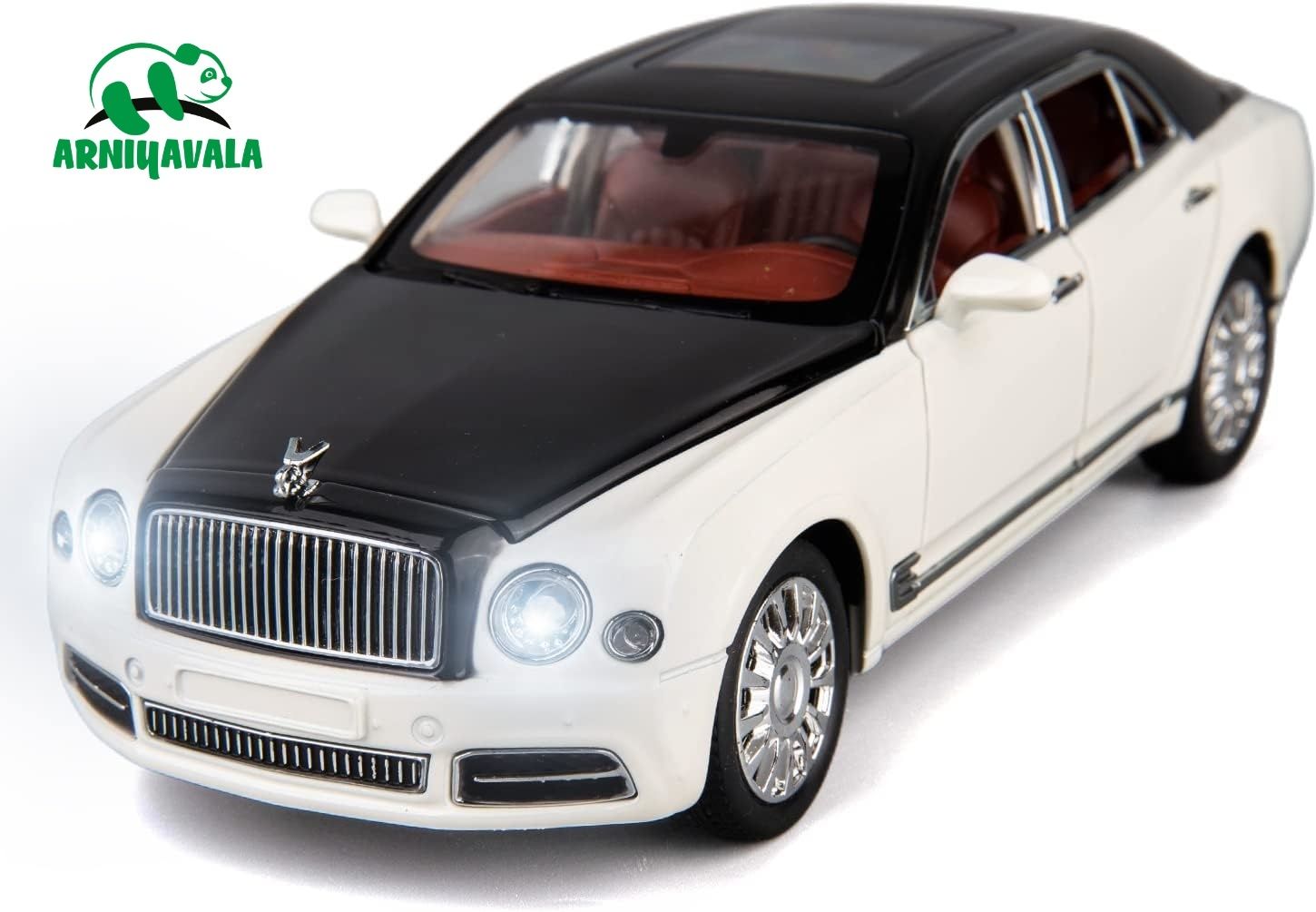 arniyavala 1:24 Scale Bentley Mulsanne Diecast Cars Models, Pull Back Car Toys for kids-picture-10