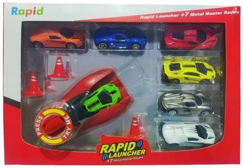 vd toy's Kids Rapid launcher car set with 7 metal racer car rapid-picture-12