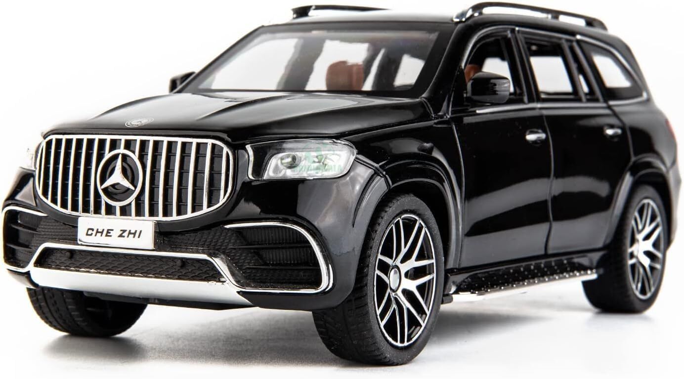 Luxury Black SUV Die-Cast Metal Model Car with Opening Doors-image-41