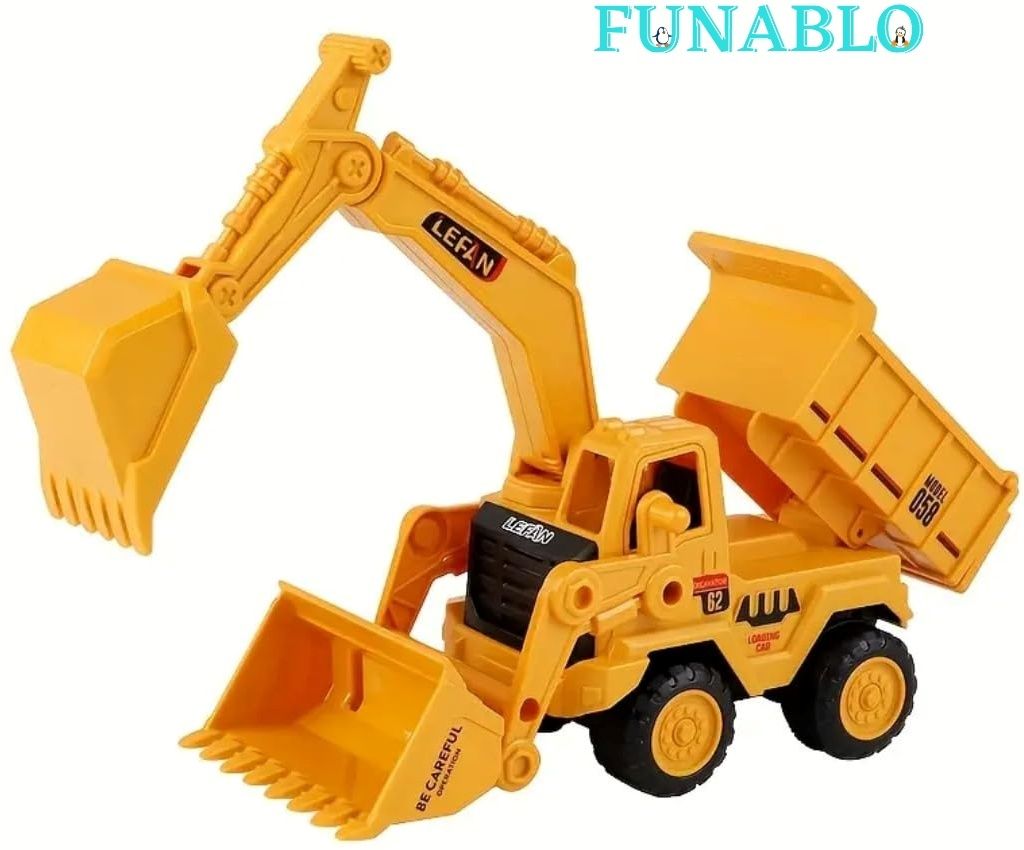 Bulldozer And Excavator Construction Toy Vehicle, Construction Toys