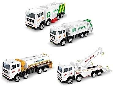 just craft Garbage Truck Toys for Kids Boys (4pc Garbage Truck)-picture-46