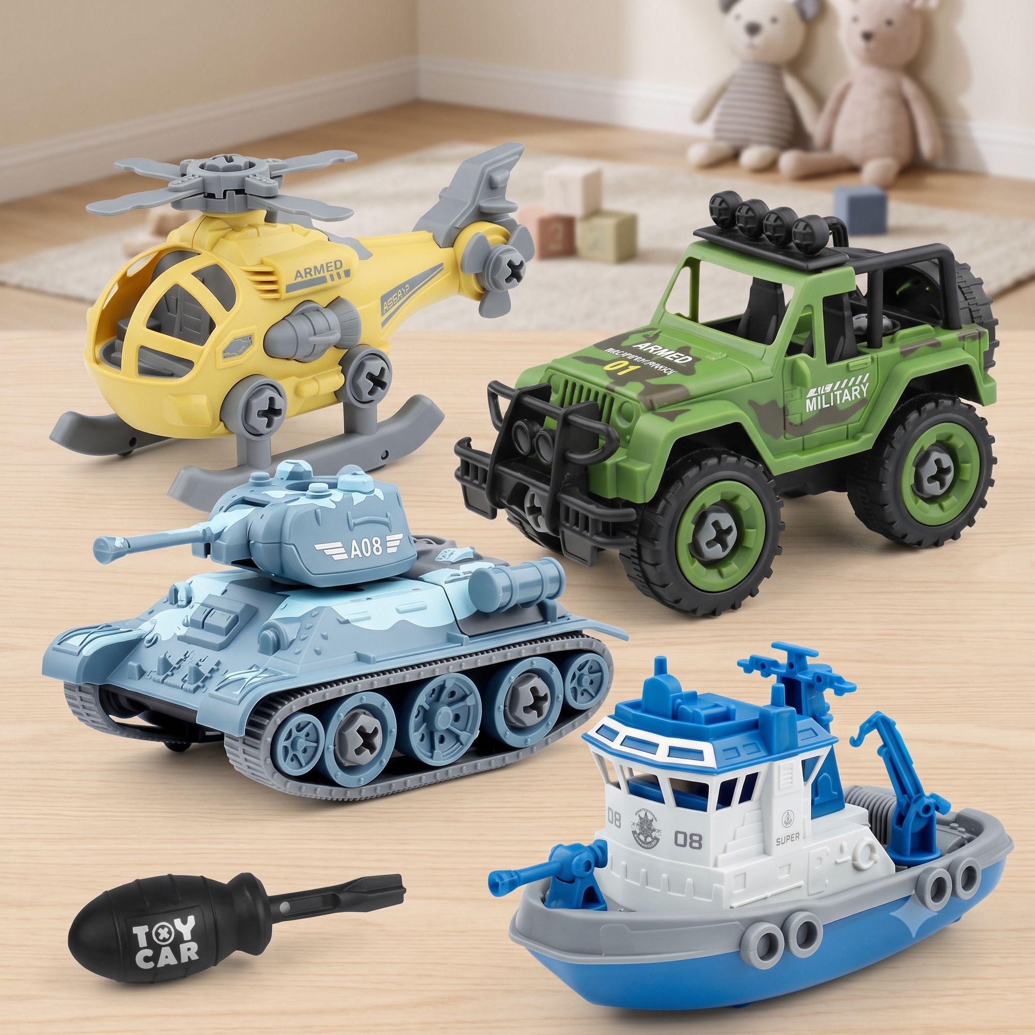 ukaxa Unbreakable Assemble Army Toy Vehicle Helicopter | UX1I1-picture-24