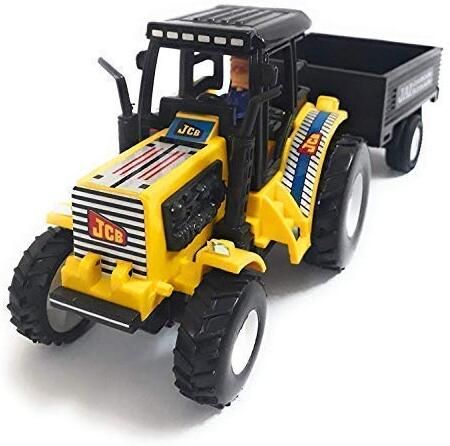 Kids Tractor Toy with Trolley Trailer Farming Vehicle Mini Tractor Toy-image-39