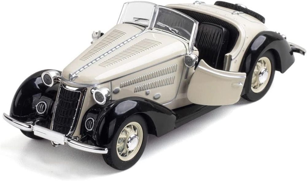 toyflezy Classic 1930s Vintage Roadster Die-Cast Pull Back Toy Car-picture-15