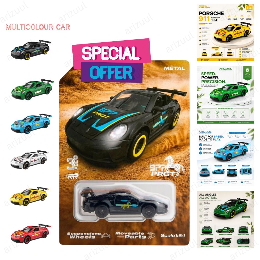 arizuul Porsche GT3 RS Alloy Pocket Racing Car-picture-26