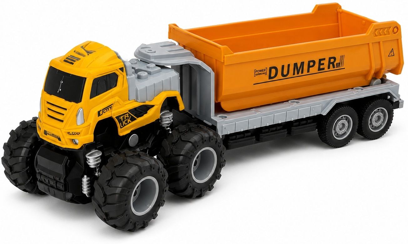 indusbay 1:43 Scale 4 WD Off Road Friction Powered Dumper Truck toy-picture-14