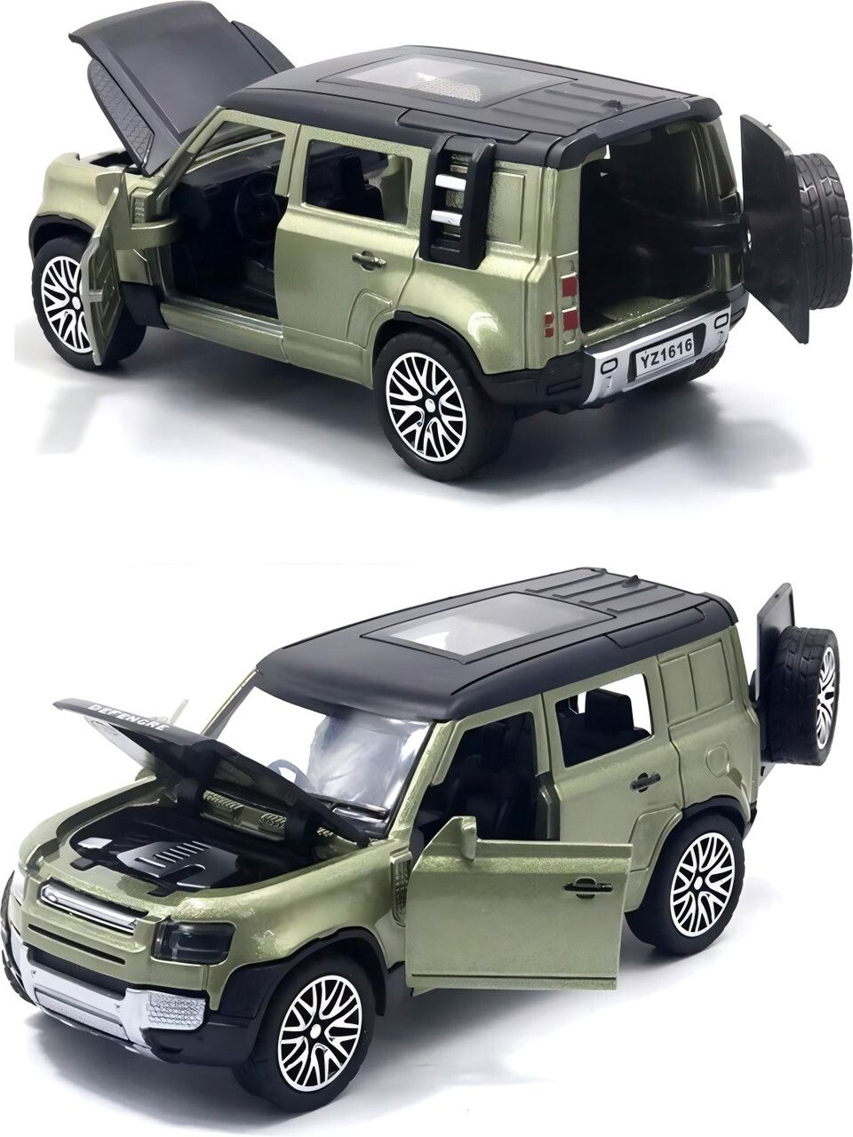 atwozdesign 1:32 Scale DieCast Metal Pull-Back and Openable Doors Land Rover Defender-picture-13